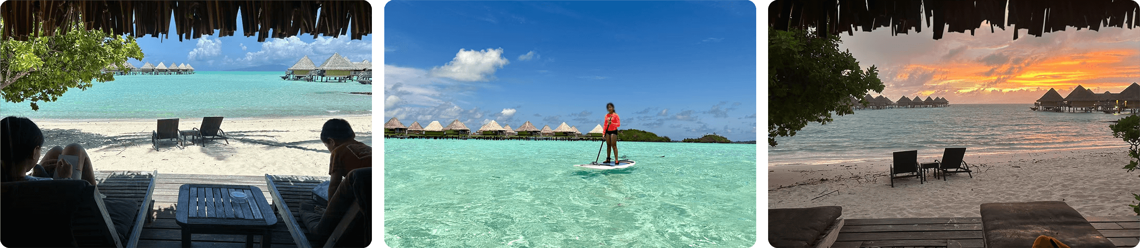 Bora Bora lagoon snorkeling with Mount Otemanu